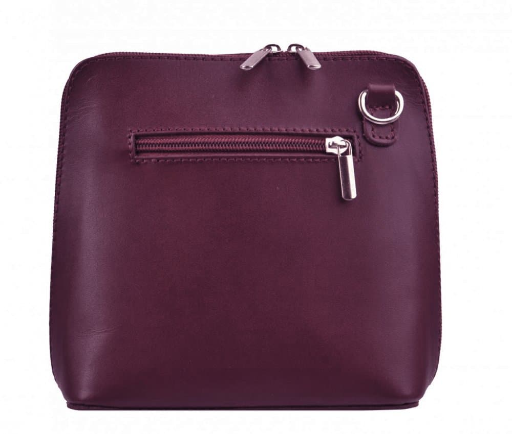 Giglio leather malá dámská kožená kabelka 133 tmavě bordová - náhled 2