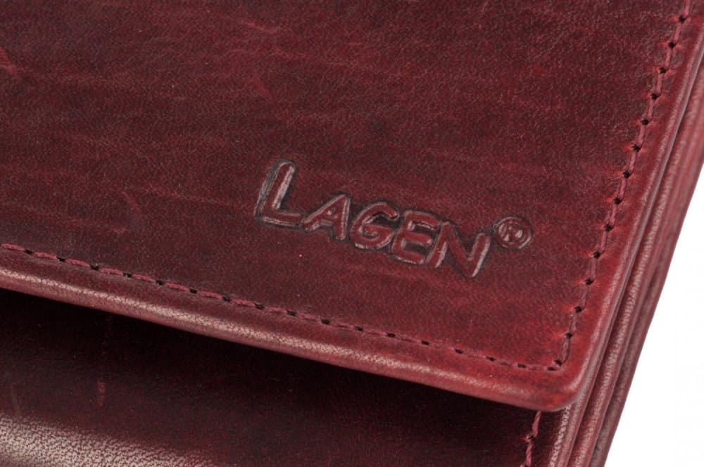Dámská kožená peněženka Lagen 6011/T W.Red/Black - náhled 4