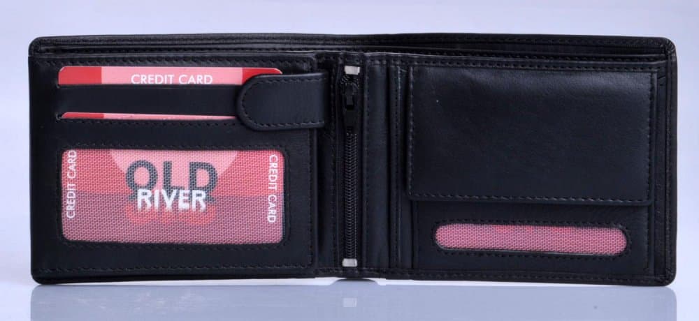 Pánská kožená peněženka s RFID ochranou Old River 261 černá - náhled 5