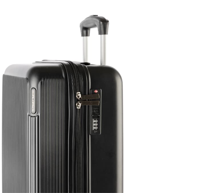 Worlpack cestovní kufr Bergen 55x35x22 cm – odolné kabinové zavazadlo 10502-001-BLACK - náhled 4