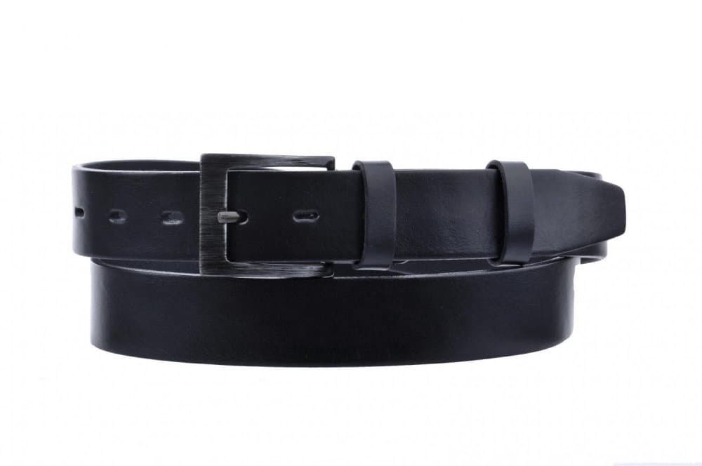 Penny belts pánský kožený černý pásek 14-60