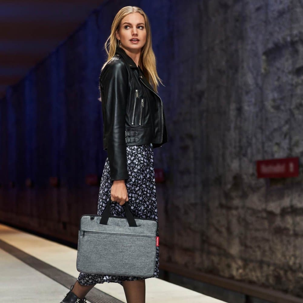 Reisenthel netbookbag twist silver