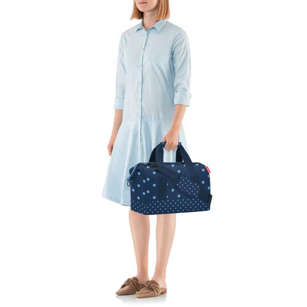 Dámská cestovní taška allrounder M mixed dots blue MS4080 - náhled 5