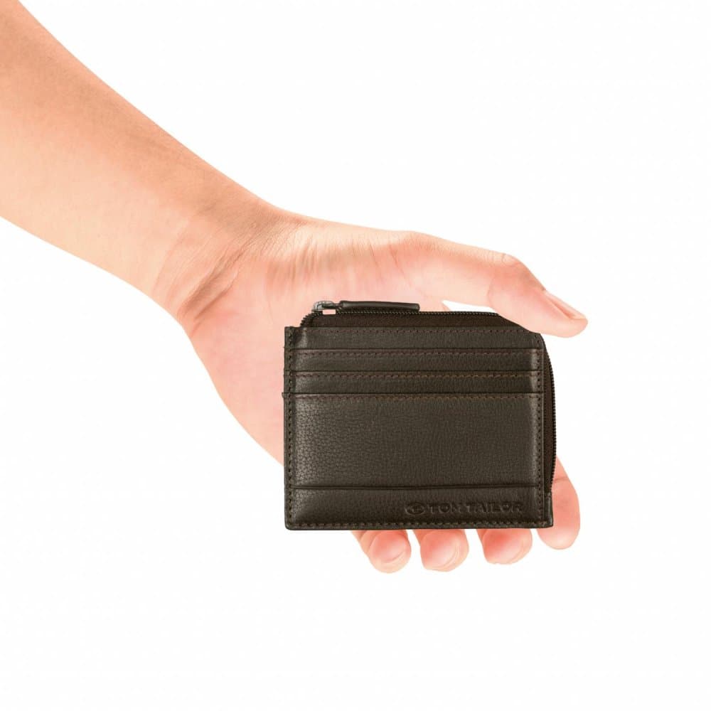 Kožené pouzdro na karty s RFID Tom Tailor Bela 011286 tmavě hnědé - náhled 5