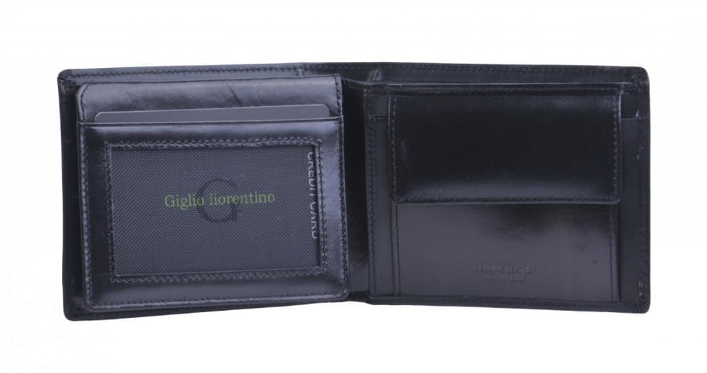 Giglio leather Pánská kožená peněženka GF-013 černá - náhled 3