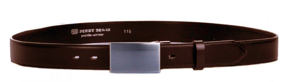 Společenský pásek Penny Belts 35-020-2PS-40 tmavě hnědý 95 cm - náhled 2