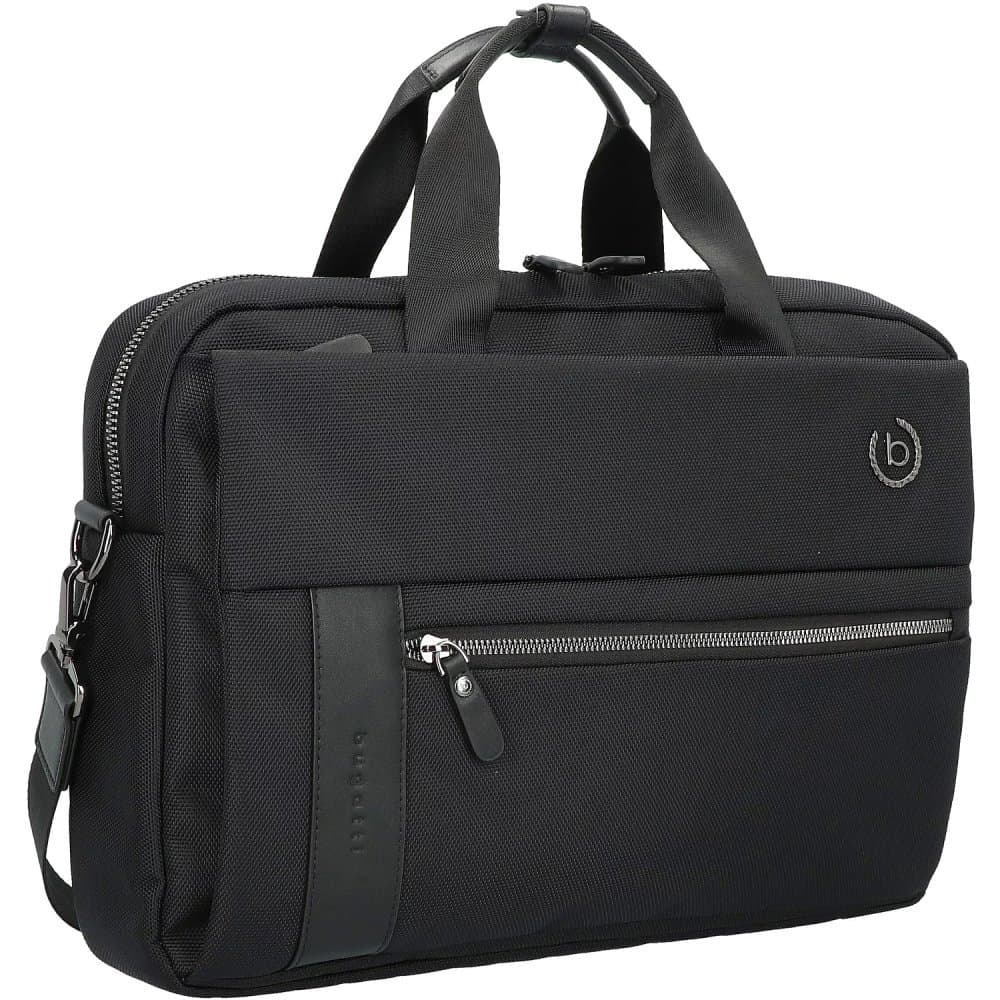Pracovní černá aktovka na notebook 15" Bugatti Nero 49640201 - náhled 2