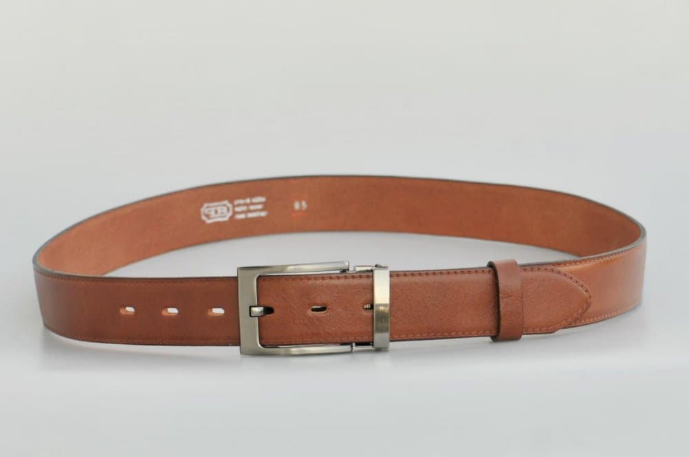 Penny Belts Pánský kožený pásek  35-020-22-48 hnědý 100 cm - náhled 5