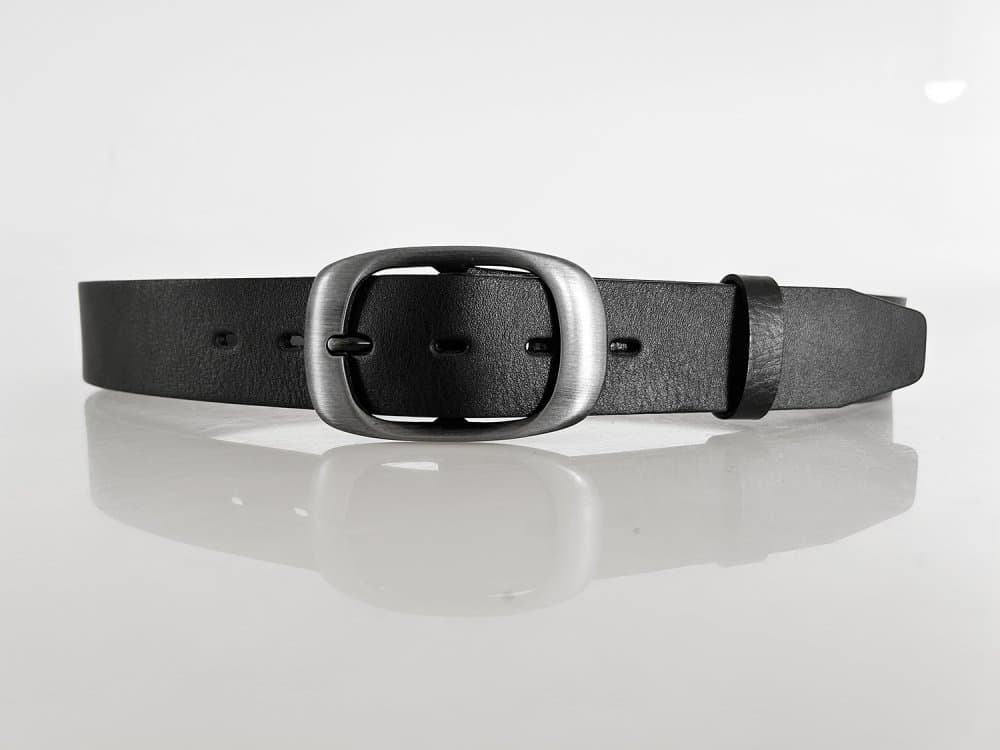 Penny Belts dámský kožený pásek 7263 černý matný 95 cm