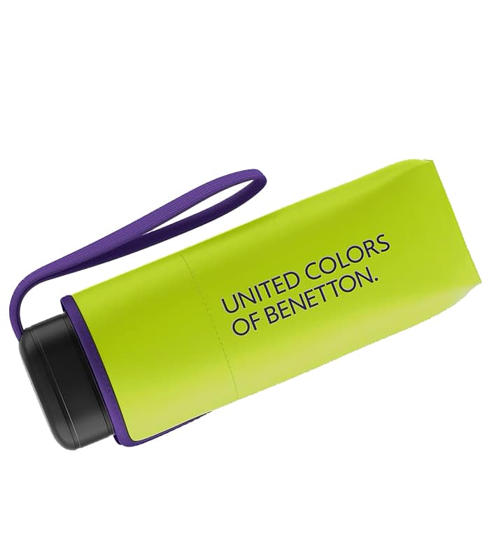 Dámský skládací deštník Benetton Ultra Mini flat Kiwi Colada 56498 zelený - náhled 2