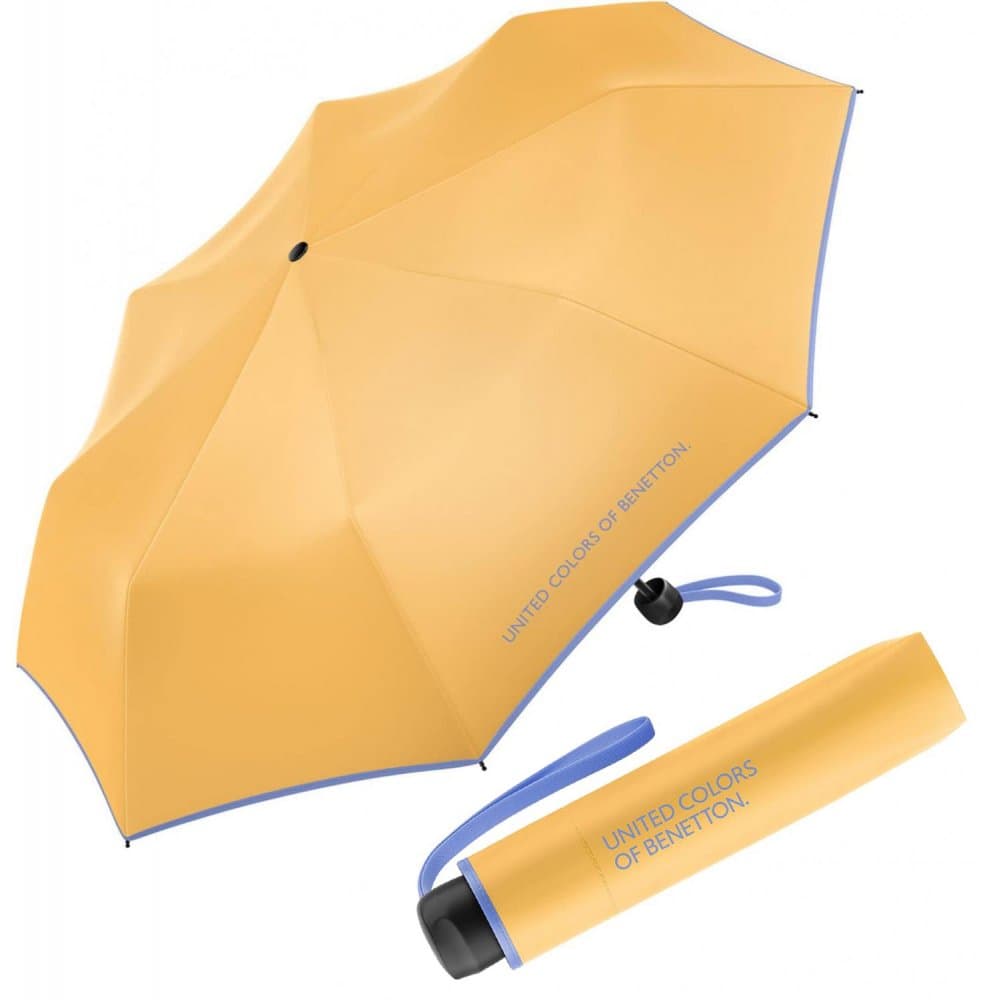 Benetonn deštník Super Mini golden ceream 56261, žlutý - náhled 1