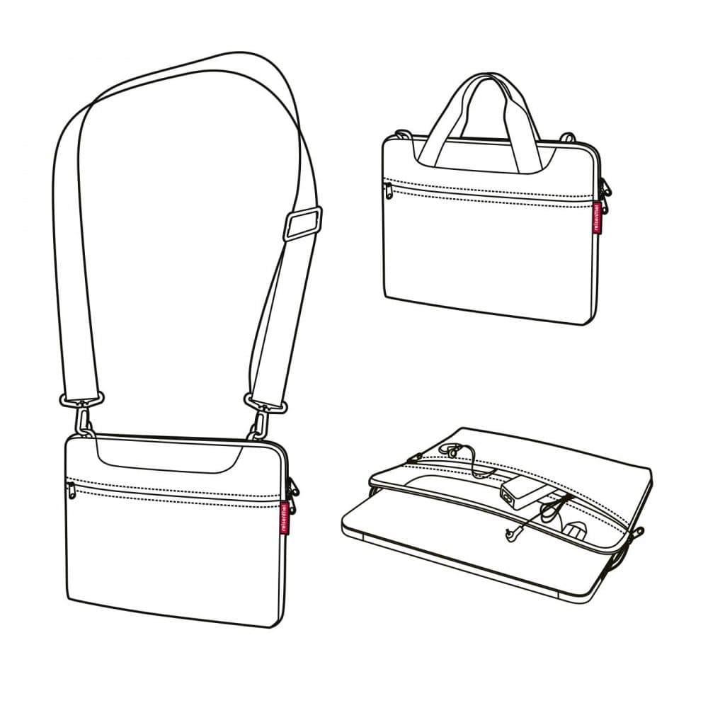 Reisenthel netbookbag twist silver - náhled 4