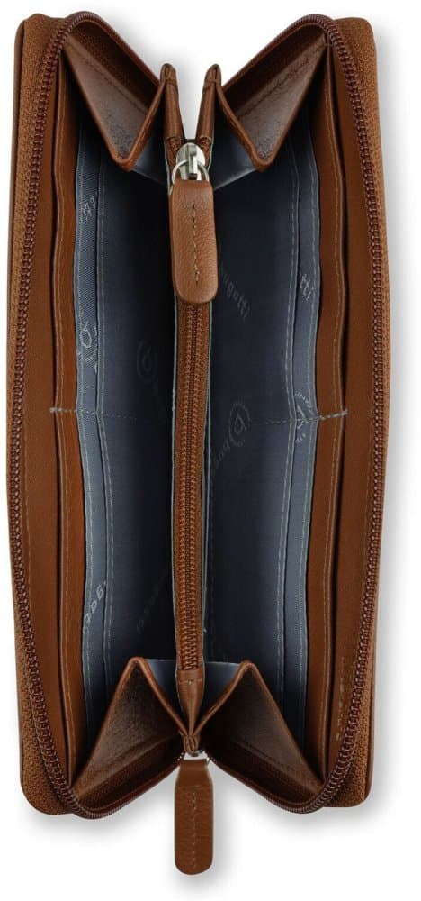 Dámská peněženka Bugatti Banda long zip  49133607 cognac - náhled 3