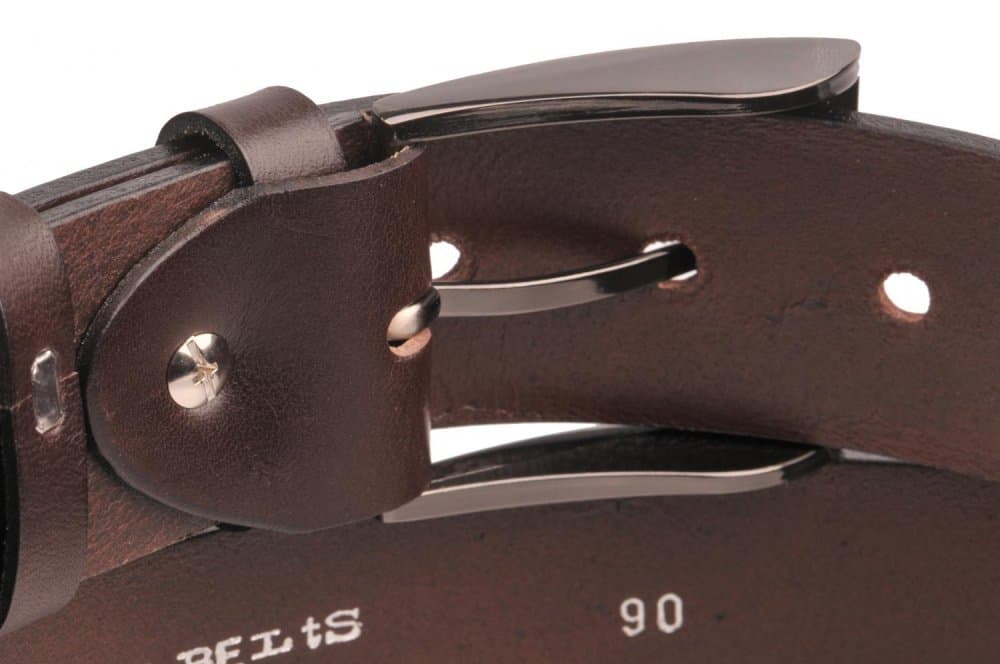 Penny Belts Pánský kožený pásek  22-40 hnědý 100 cm - náhled 2