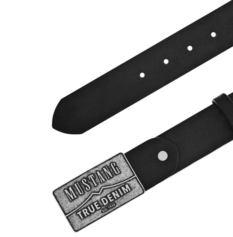 Pánský kožený pásek Mustang MG2170R17-0790 černý 105 cm - náhled 2