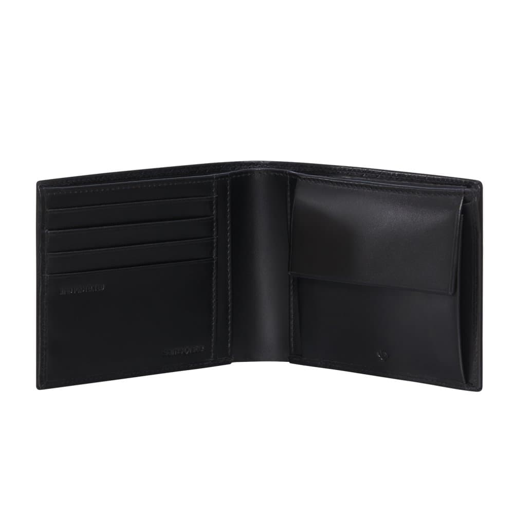 Samsonite Luxusní pánská kožená peněženka Refined SLG 155859-1041 černá - náhled 3