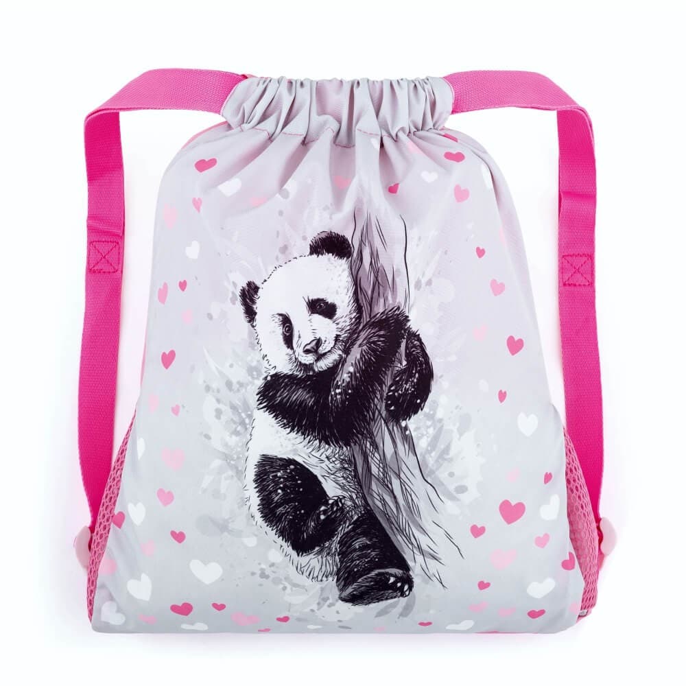 Dívčí školní sáček na přezůvky a tělocvik PANDA SHOES BETA 22 B