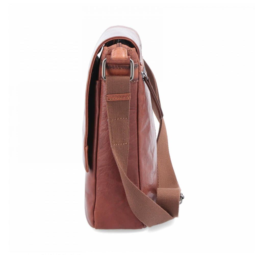 Poyem Kožená crossbody taška 2207 hnědá cognac - náhled 2