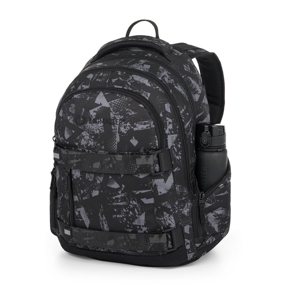 Bagmaster školní  batoh NOMAD 25 B – černo-šedý - náhled 5