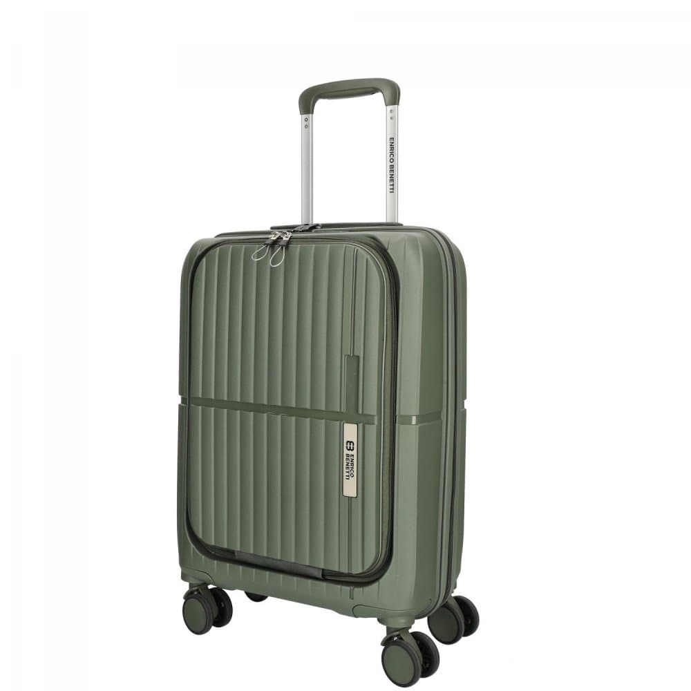 Kabinový kufr s vyklápěcí kapsou Tokyo 55 x 35 x 20 cm - 35 L zelený 21003-55-029 - náhled 2