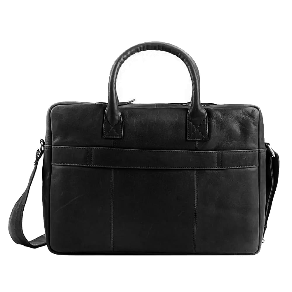 Pánská kožená taška na notebook 15,6" SGL-105 černá - náhled 3