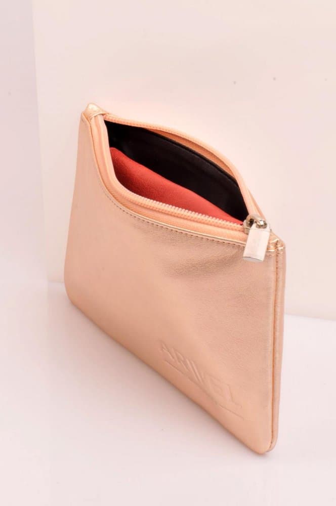 Kožená kosmetická etue 611-0023 Rose gold - náhled 3