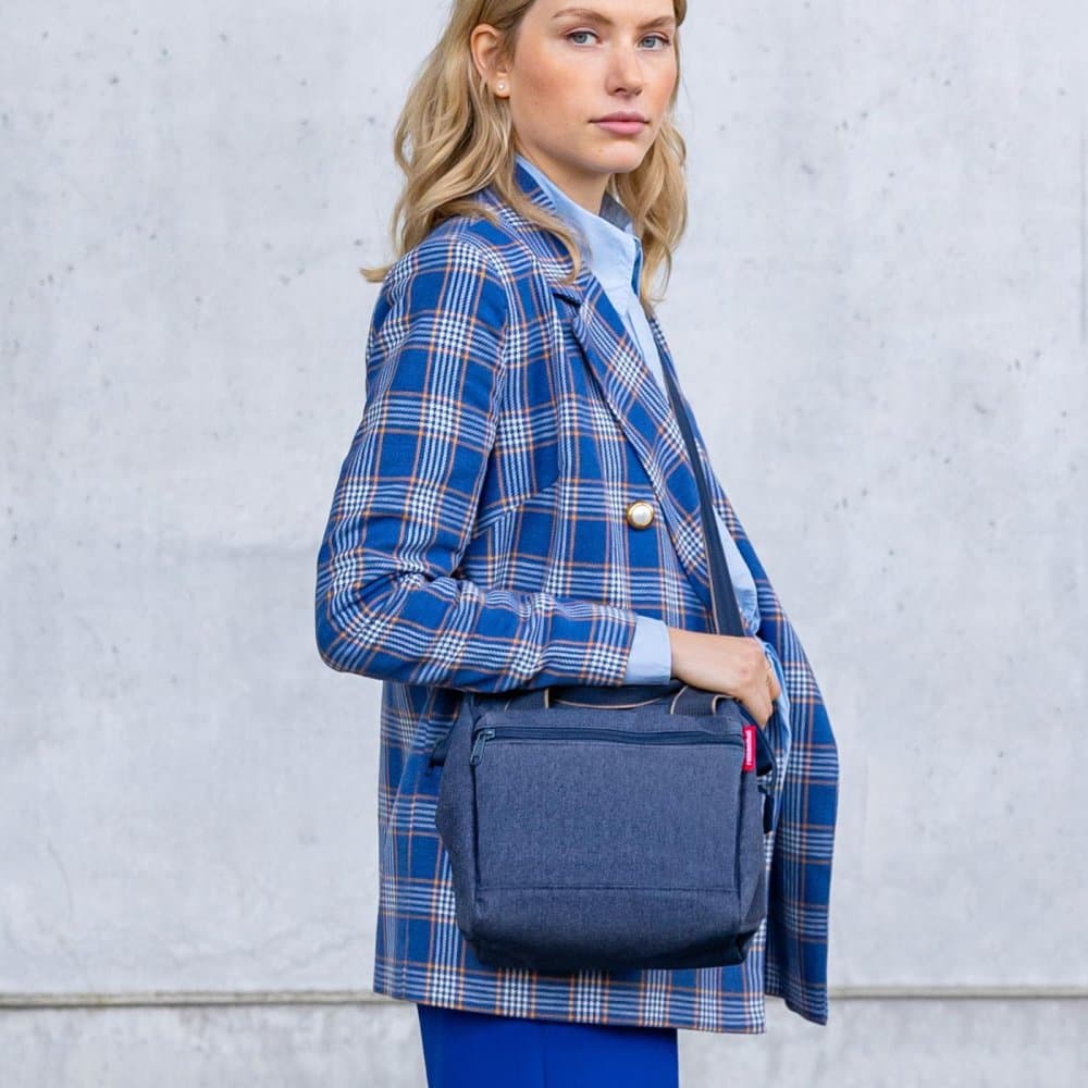 Kabelka Allrounder cross herringbone dark blue MQ4113 modrá - náhled 4