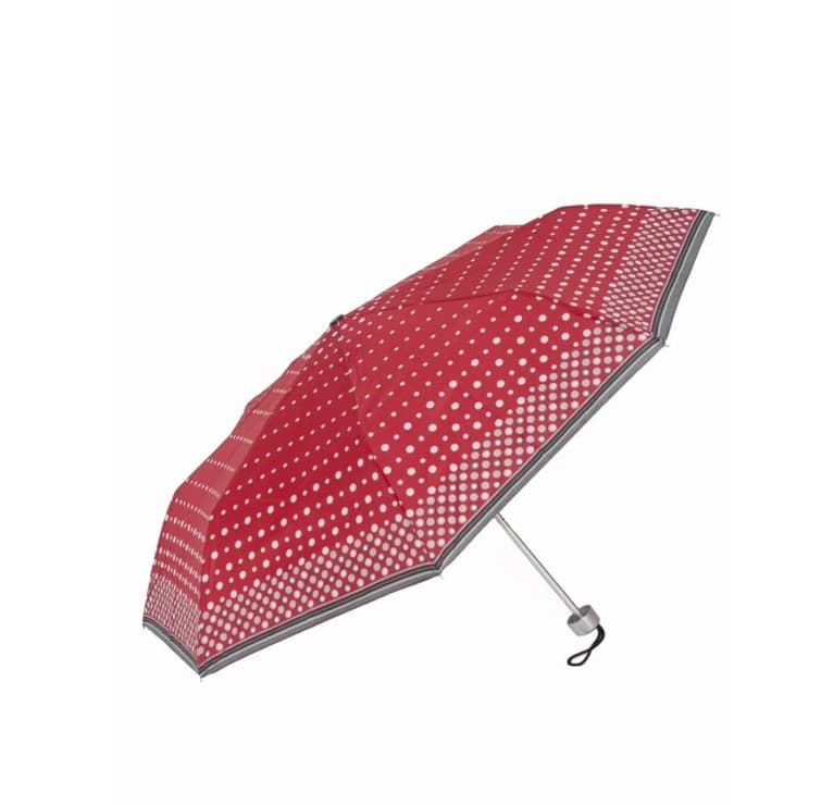 Mini Light printed dámský skládací lehký deštník 722165CZ11 červený - náhled 2