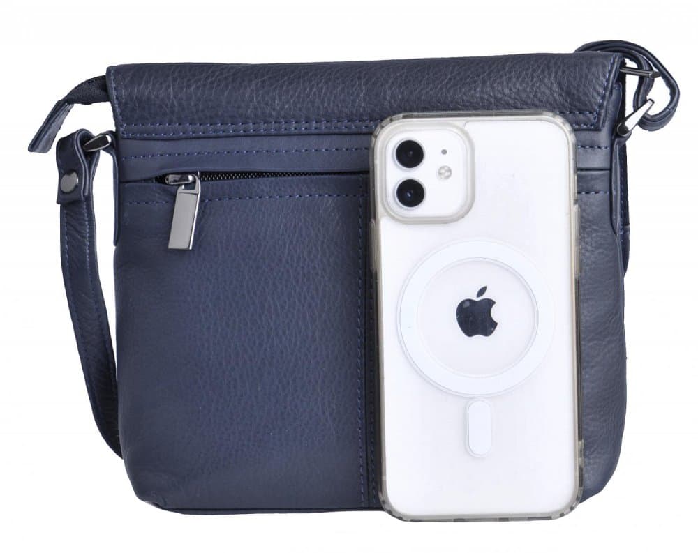 New bags leather malá kabelka přes rameno LB-204 tmavě modrá - náhled 5