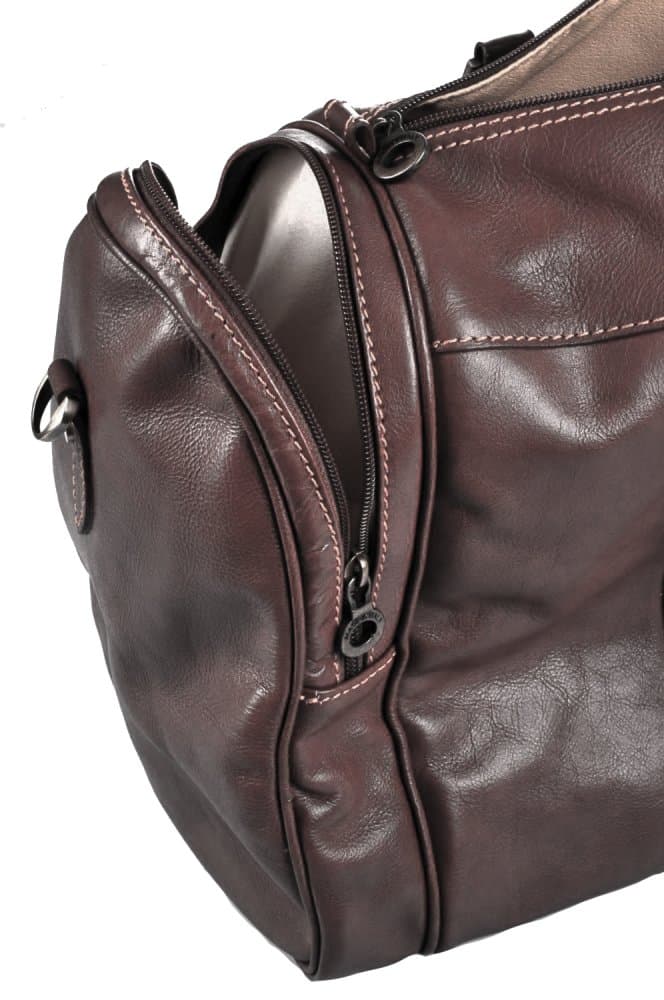 Giglio leather Kožená cestovní taška 0429 tmavě hnědá - náhled 5