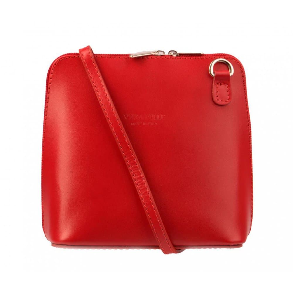 Giglio leather malá dámská kožená kabelka 133 červená - náhled 1