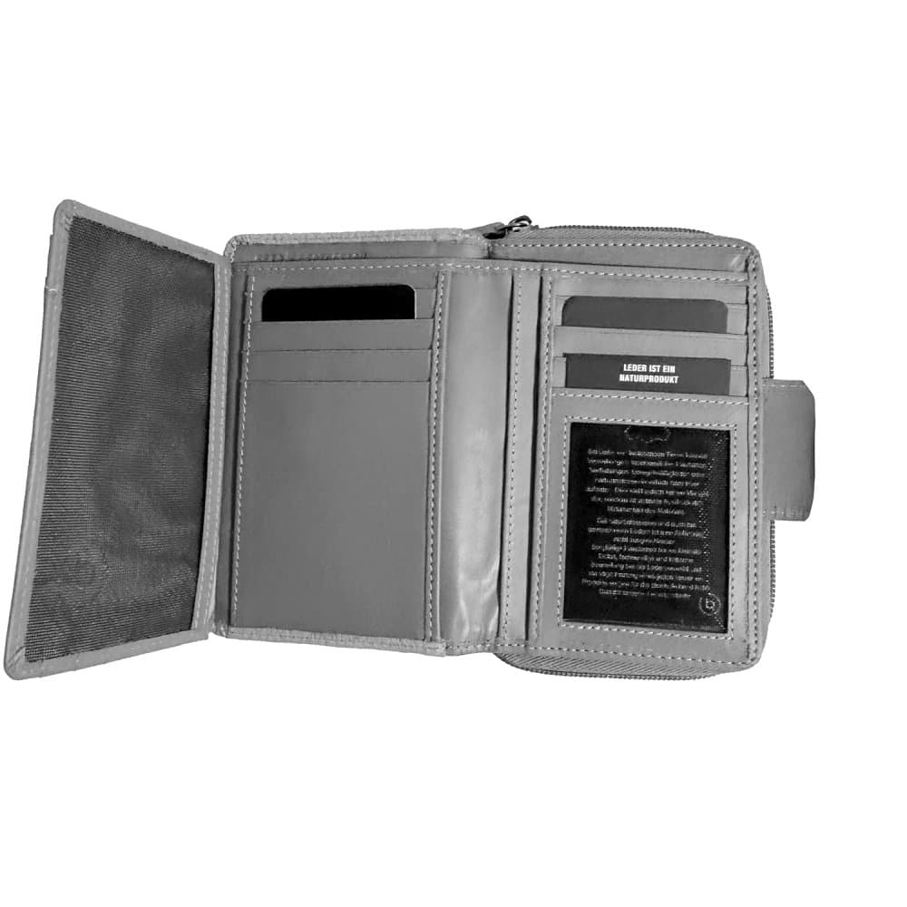 Bugatti Sina Zip S šedá s RFID – kompaktní kožená peněženka  49223244 - náhled 4
