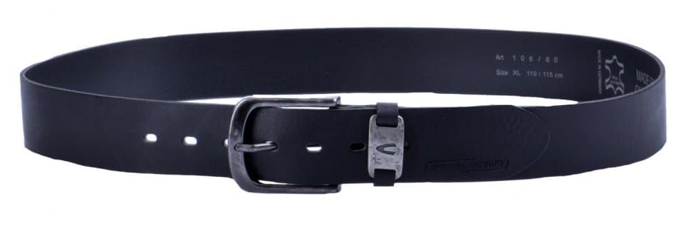 Camel Active kožený pánský pásek 106-115-60 černý velikost 110/115 cm 110/115 cm