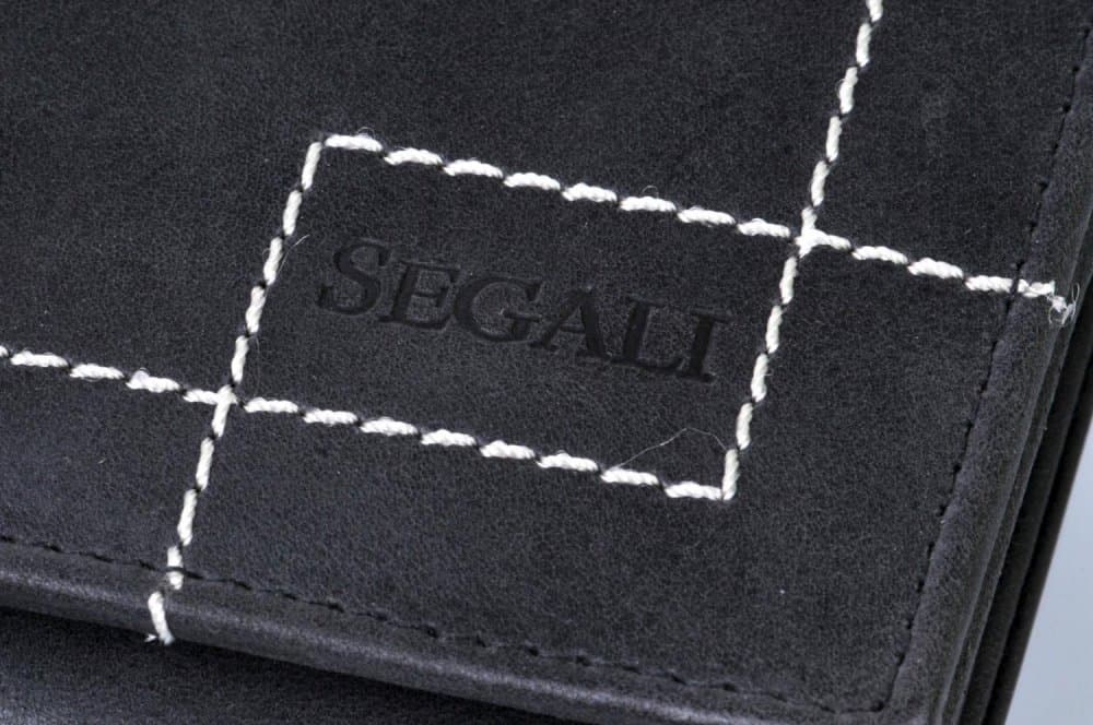 Dámská kožená peněženka SEGALI SG-07 černá - náhled 4