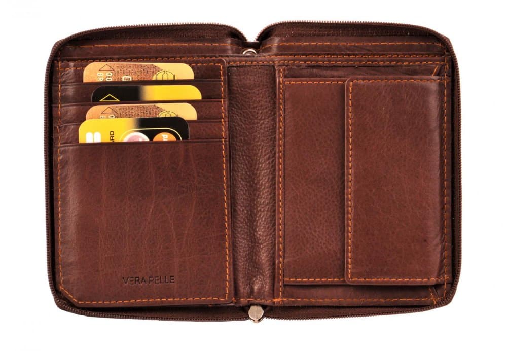 Giglio leather kožená peněženka  GF-0045 hnědá - poslední kus - náhled 5
