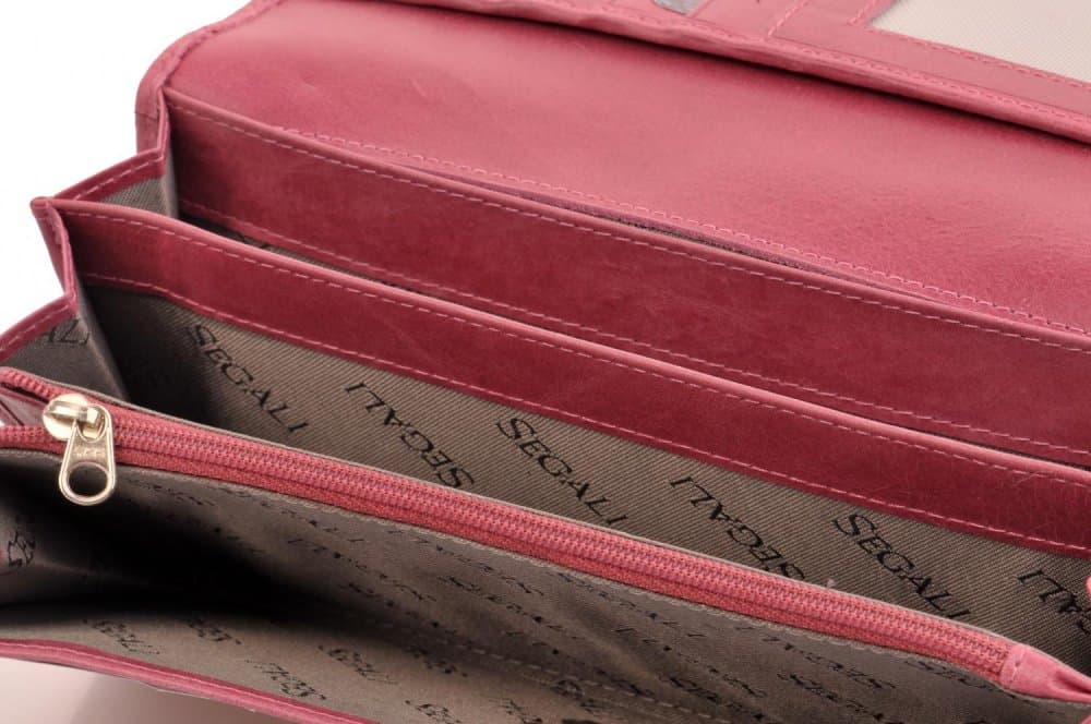 Dámská kožená peněženka SEGALI 7066 Fuxia růžová - náhled 3