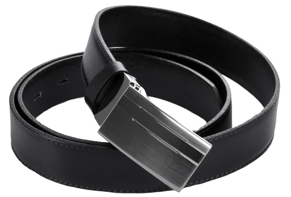 Penny Belts Pánský černý kožený pásek do kalhot společenský 30-020-1PS-60 105 cm - náhled 2