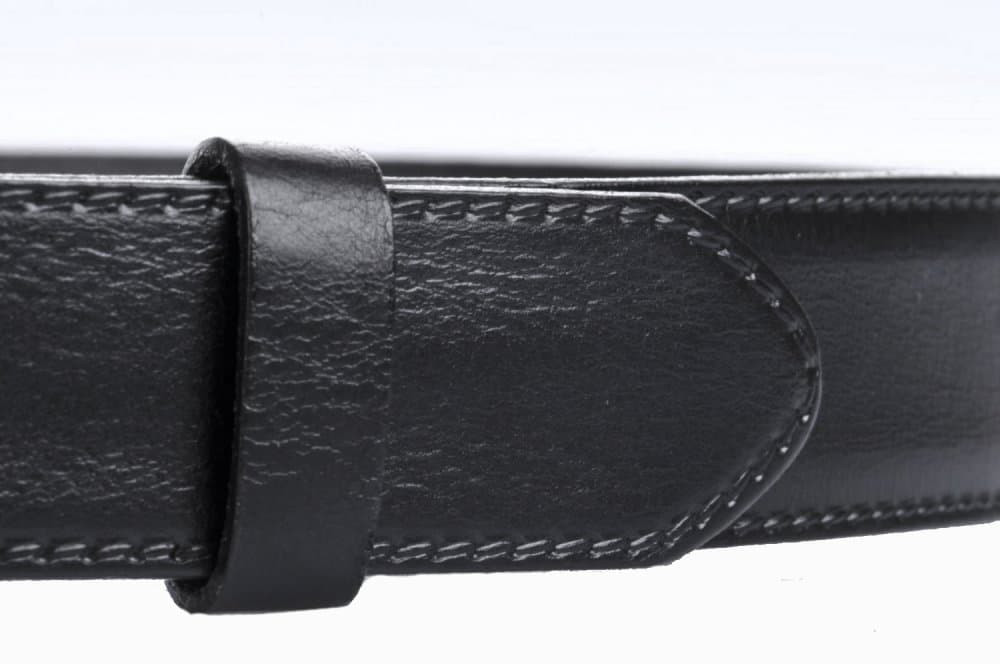 Penny Belts Pánský černý kožený pásek do kalhot společenský 30-020-1PS-60 105 cm - náhled 5