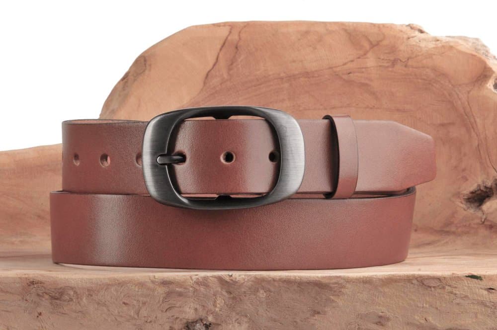 Penny Belts Dámský kožený opasek 7248 přírodní hnědá 100 cm - náhled 2