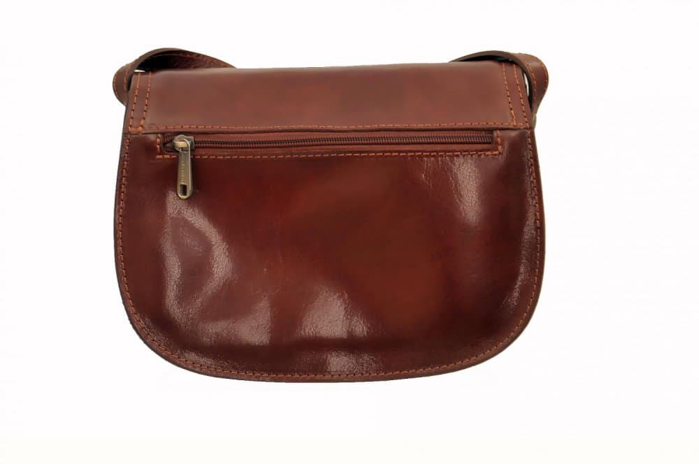 Giglio leather malá kožená lovecká kabelka 96 hnědá - náhled 4