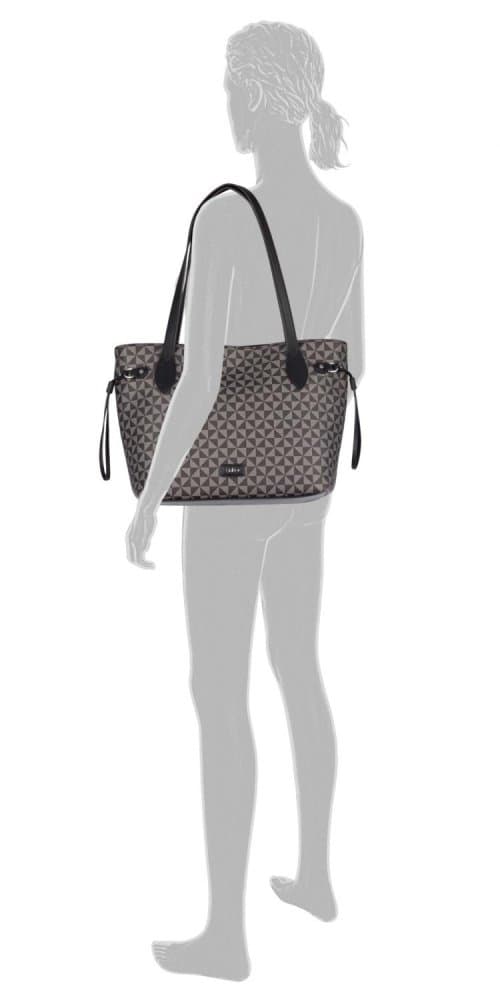 Gabor Kabelka Barina zip shopper mixed black 8441-133 černá - náhled 4