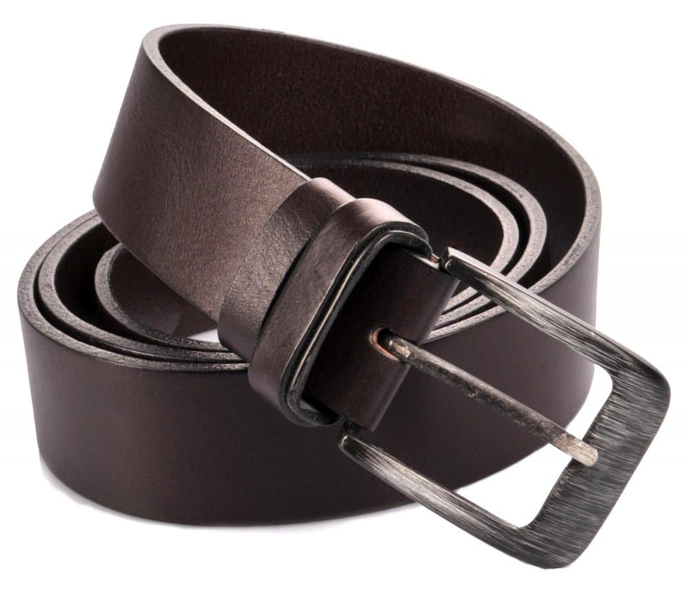 Pánský kožený hnědý pásek 2-PR1-40 90 cm - náhled 1