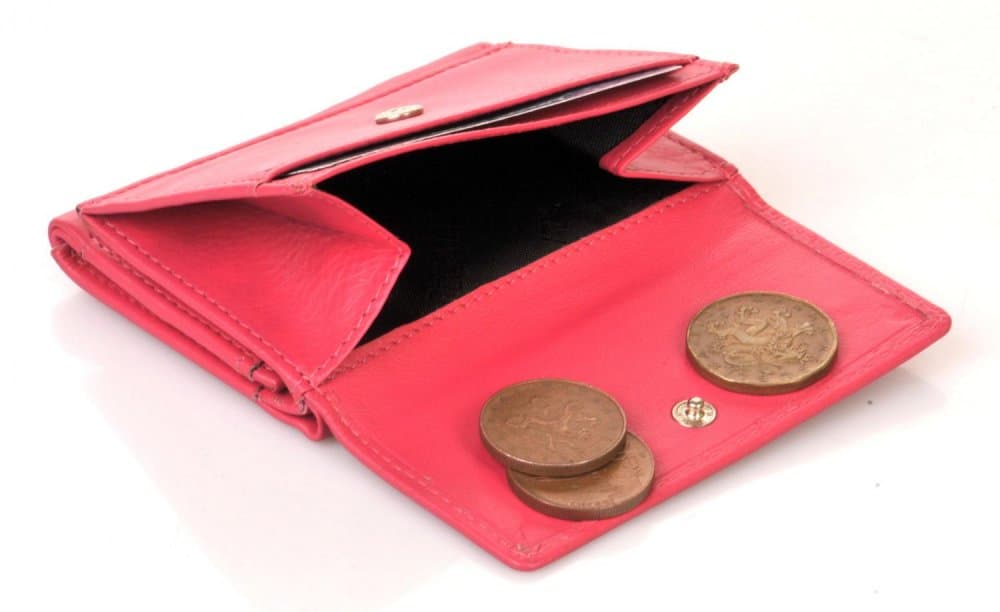 Malá kožená peněženka SEGALI SG-1756  růžová hot pink - náhled 4