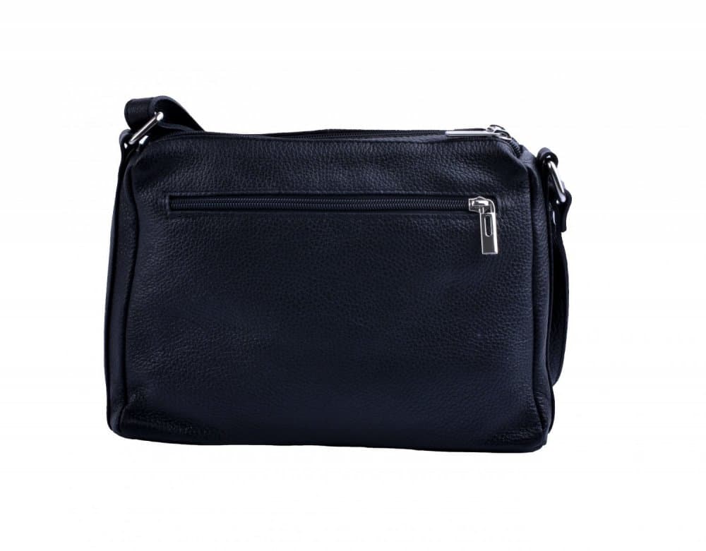 Kožená crossbody kabelka MaxFly 5542 černá - náhled 3