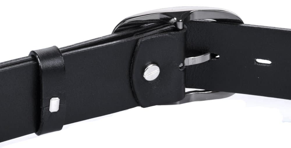 Penny Belts dámský kožený černý pásek 9962 100 cm - náhled 5