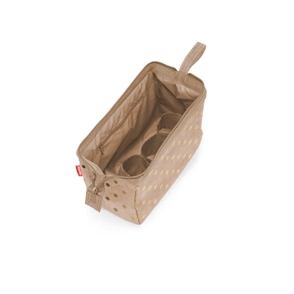 Dámská taštička na kosmetiku Reisenthel Travelcosmetic Metallic dots coffee WC6050 - náhled 5