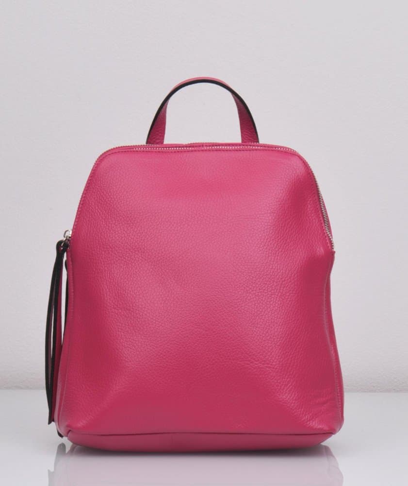 Kožený batoh dámský MaxFly 6226 fuxia - náhled 5