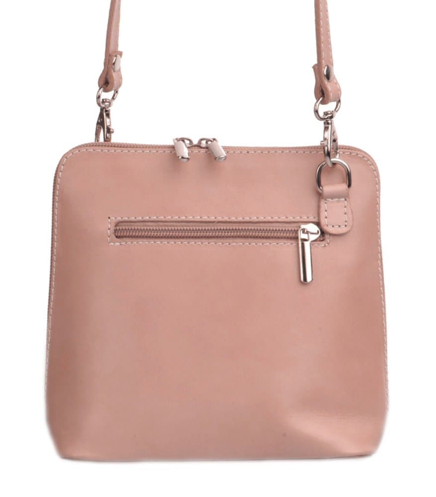 Giglio leather Malá dámská kožená kabelka 133 světle růžová - náhled 2
