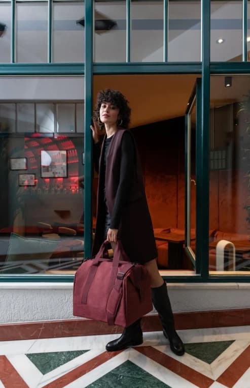 Reisenthel Allrounder L twist maroon elegantní dámská cestovní taška MT3104 - náhled 3