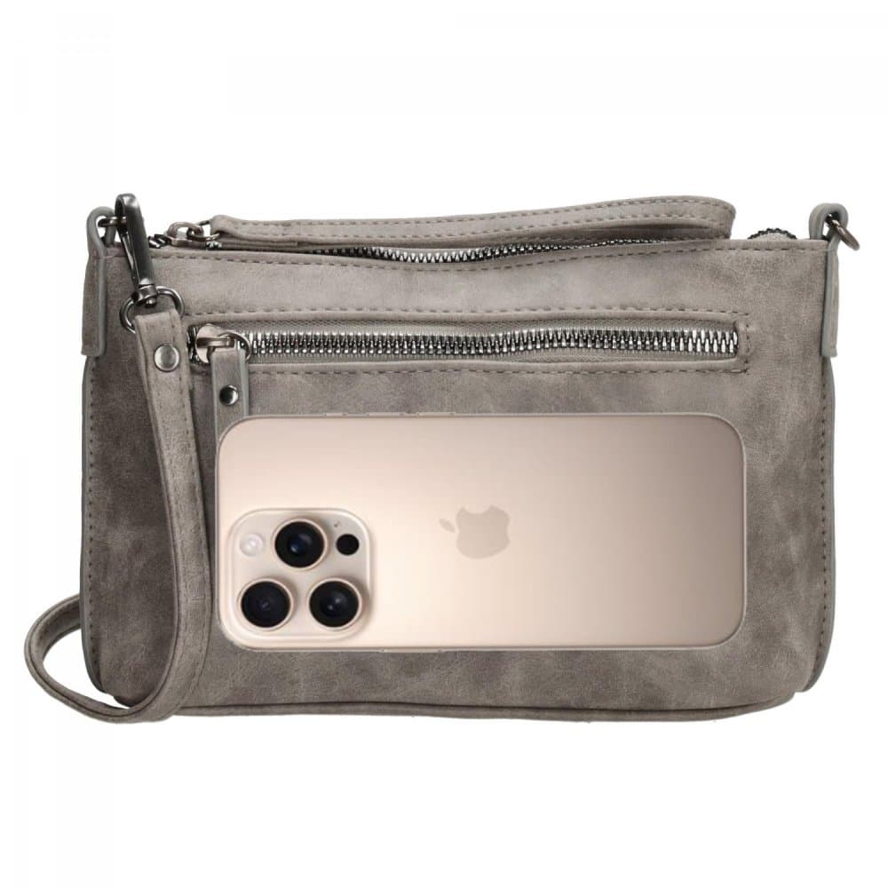 Malá crossbody kabelka Enrico Benetti Zoë 66907-124 šedá - náhled 5